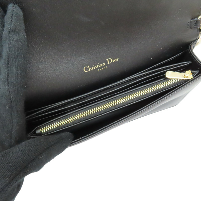 黑色 羊皮 鍊帶肩背包【Dior 迪奧】 S0204ONMJ_M900-4