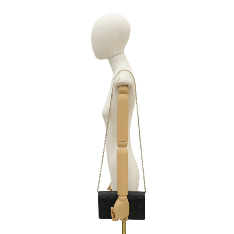 黑色 羊皮 鍊帶肩背包【Dior 迪奧】 S0204ONMJ_M900-13