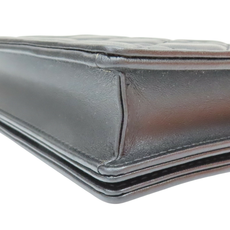 黑色 羊皮 鍊帶肩背包【Dior 迪奧】 S0204ONMJ_M900-15