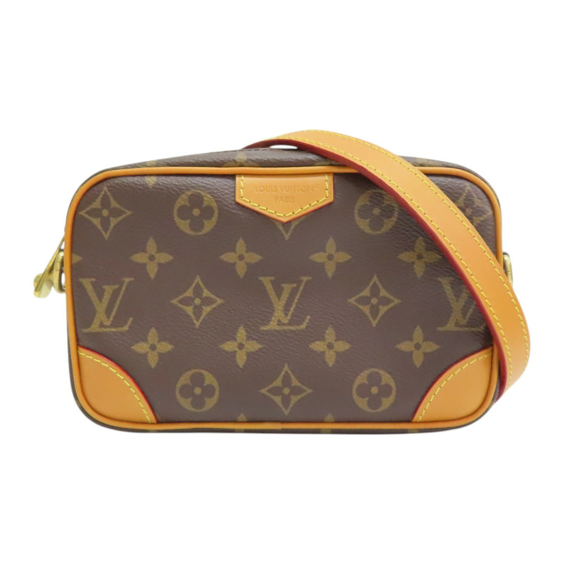 棕色 原花帆布 Trocadero Wearable Wallet 肩背包【LOUIS VUITTON LV 路易威登】 M14058-0