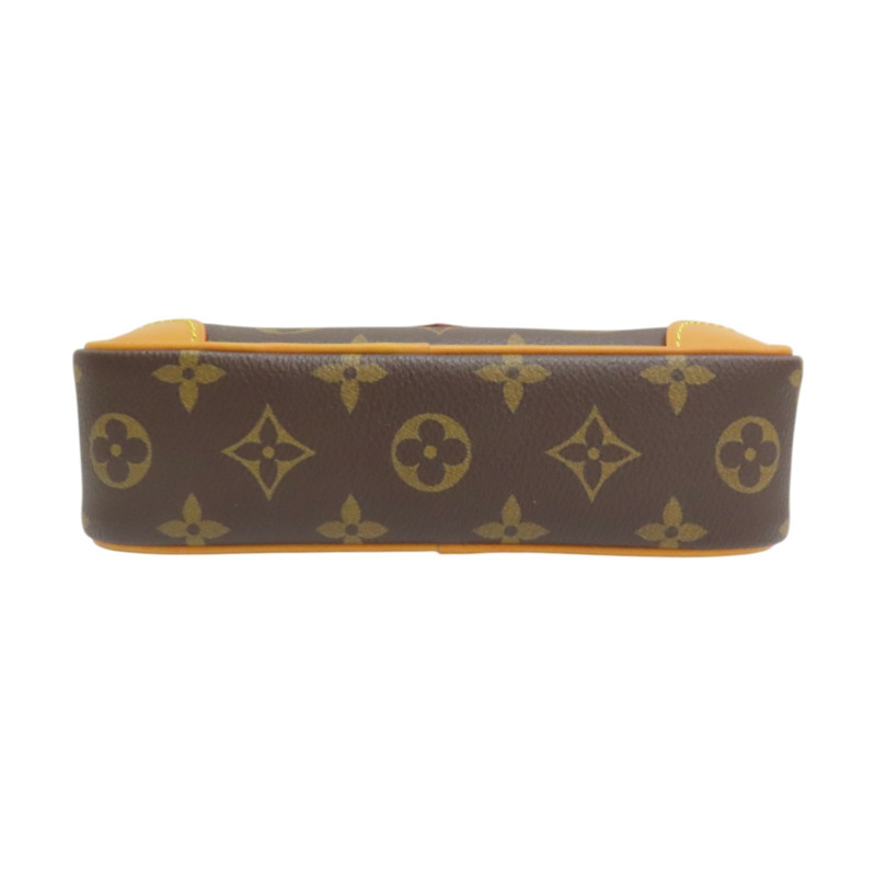 棕色 原花帆布 Trocadero Wearable Wallet 肩背包【LOUIS VUITTON LV 路易威登】 M14058-3