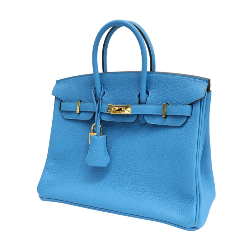 海島藍 Togo牛皮 Birkin 25 手提包 金釦 A刻【HERMES 愛馬仕】 H041344CC-2