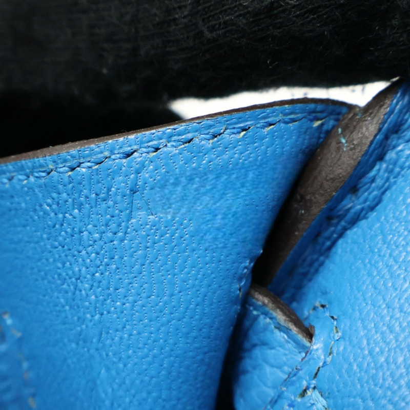 海島藍 Togo牛皮 Birkin 25 手提包 金釦 A刻【HERMES 愛馬仕】 H041344CC-8