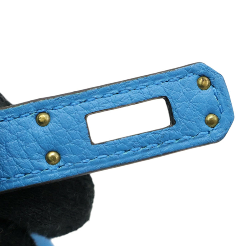 海島藍 Togo牛皮 Birkin 25 手提包 金釦 A刻【HERMES 愛馬仕】 H041344CC-10