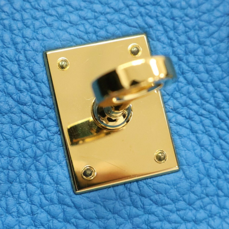 海島藍 Togo牛皮 Birkin 25 手提包 金釦 A刻【HERMES 愛馬仕】 H041344CC-13