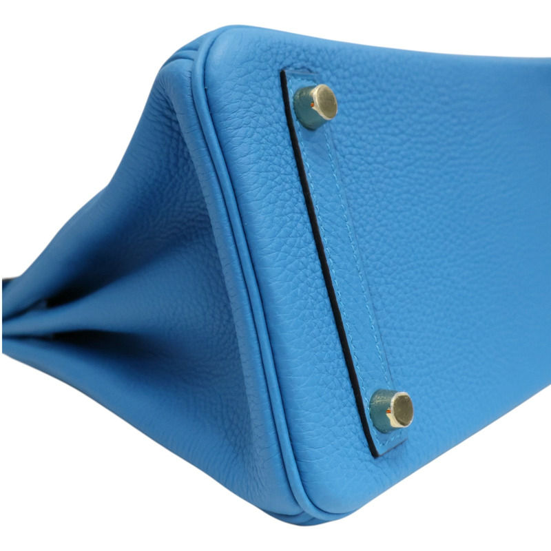 海島藍 Togo牛皮 Birkin 25 手提包 金釦 A刻【HERMES 愛馬仕】 H041344CC-17