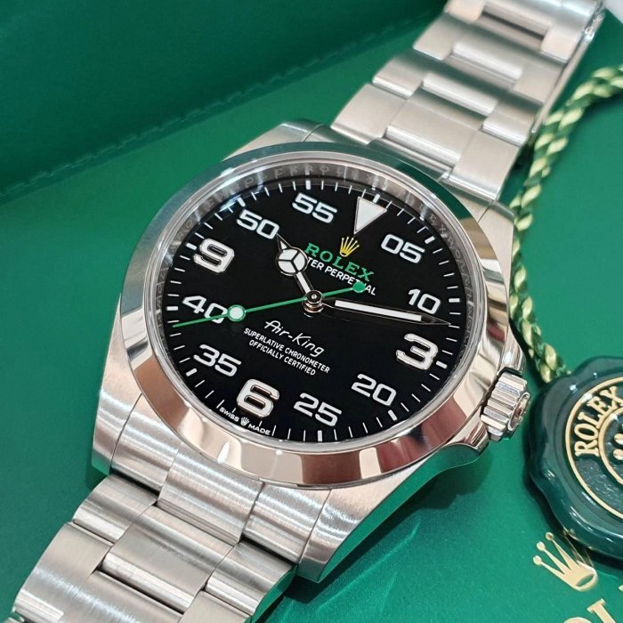【大眾名錶】ROLEX勞力士 126900 Air-King 空中霸王 2023/12綠卡 抗磁錶款 大眾名錶B1201-5