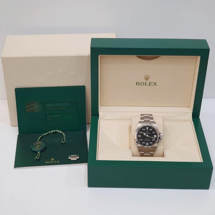 【大眾名錶】ROLEX勞力士 126900 Air-King 空中霸王 2023/12綠卡 抗磁錶款 大眾名錶B1201-9