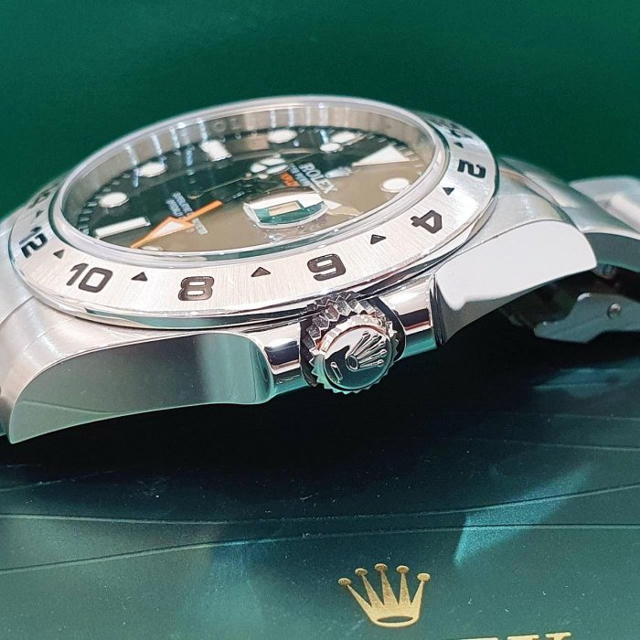【大眾名錶】ROLEX勞力士 216570 Explorer ll 探二 2015/03全配件 黑面 大眾名錶G169-6