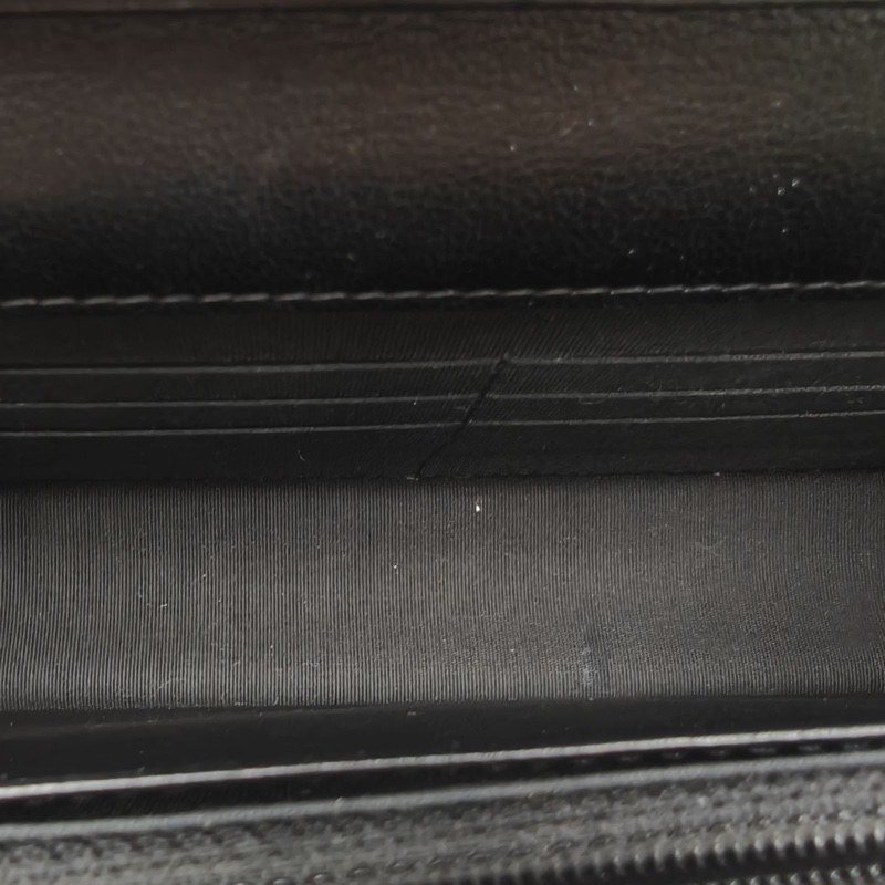 CHANEL CFWOC19cm黑色羊皮30開皮穿鏈拼金屬絲扣-4