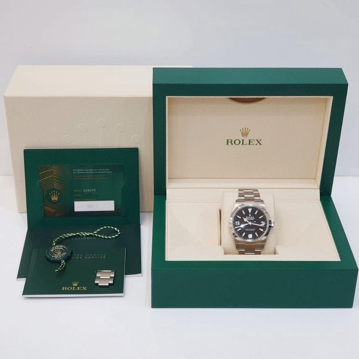 【大眾名錶】ROLEX 勞力士 224270 Explorer 新款 探險家一號 2023/03綠卡 大眾名錶B1184-9