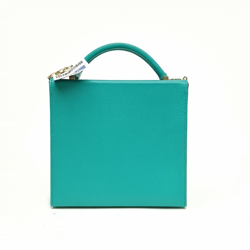 HERMES Cinhetic18盒子包維羅納綠Epsom皮D刻金扣-2