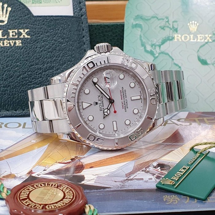 【大眾名錶】ROLEX 勞力士 16622 Yacht Master 遊艇名仕型 灰面紅針 2004 大眾名錶B1054-4