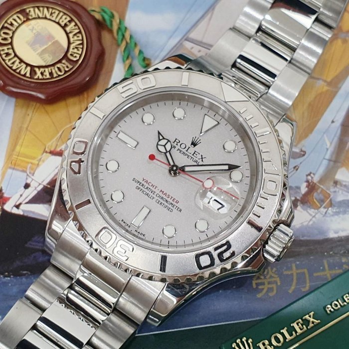 【大眾名錶】ROLEX 勞力士 16622 Yacht Master 遊艇名仕型 灰面紅針 2004 大眾名錶B1054-8