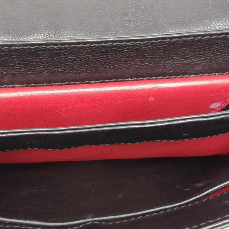 PRADA 圖案牛皮金扣機器人單肩包-4