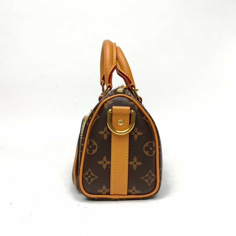 LOUIS VUITTON 老花PVC金扣晶片keepall25cargo手提斜挎包-1