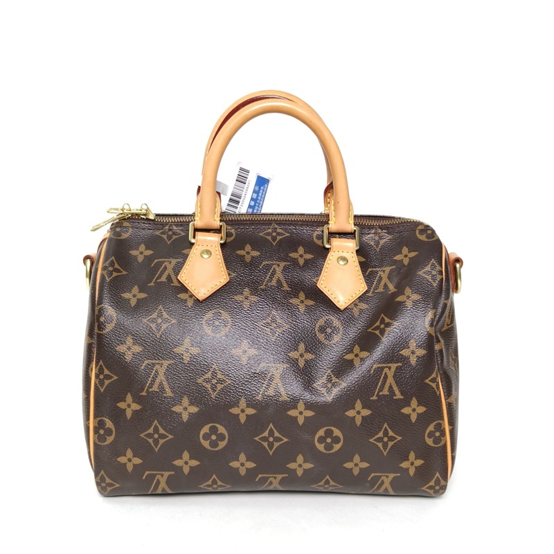 LOUIS VUITTON Speedy25配肩帶老花PVC2017-2