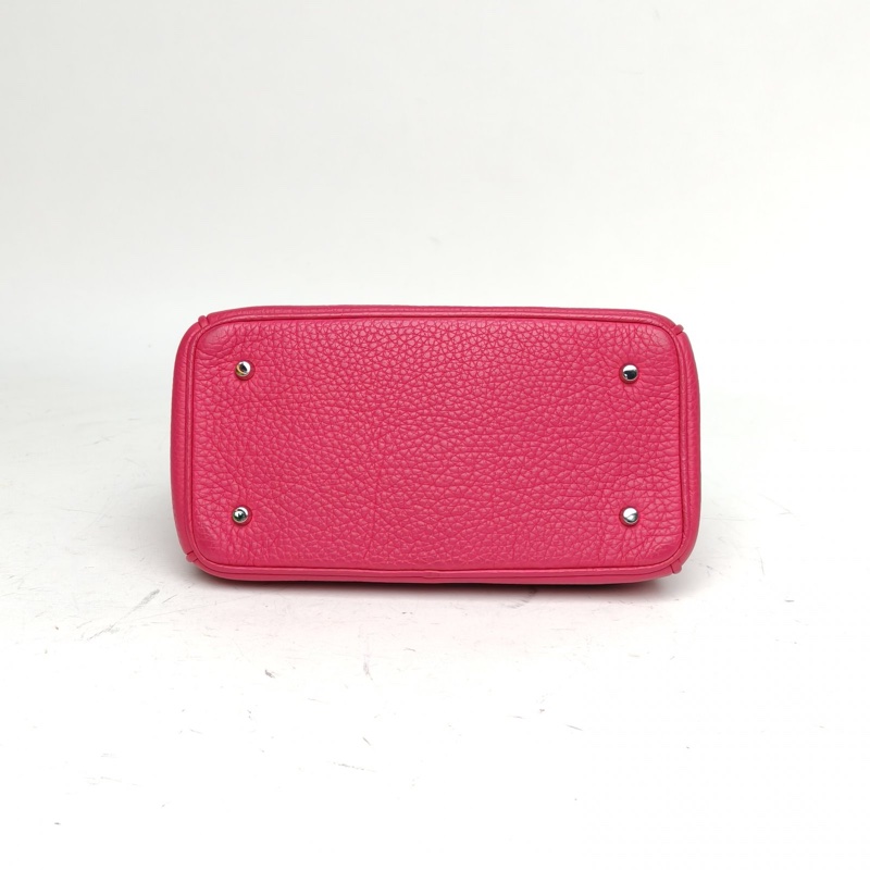 DIOR BeDior迷你20玫紅牛皮銀扣2014-3