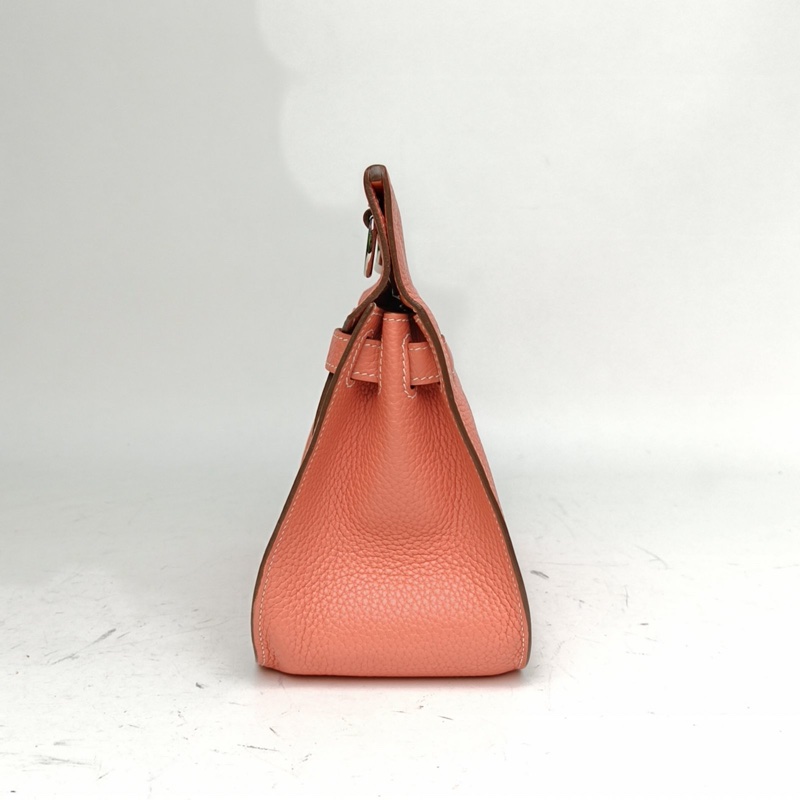 HERMES 吉普賽Jypsiere28龍蝦粉TC皮框Q銀扣-1