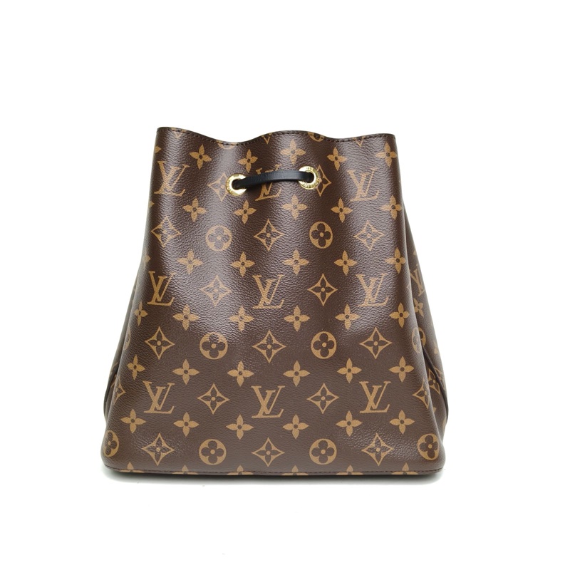 LOUIS VUITTON NÉONOÉ水桶包中號黑色內裏老花PVC金扣晶片-2