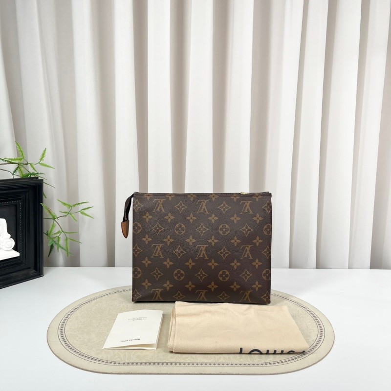 LV路易威登  Poche Toilette 經典老花 塗層帆布洗漱包 男女同款 休閒百搭-1