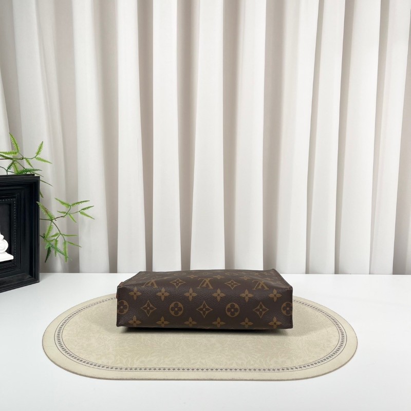 LV路易威登  Poche Toilette 經典老花 塗層帆布洗漱包 男女同款 休閒百搭-2