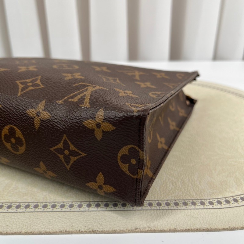 LV路易威登  Poche Toilette 經典老花 塗層帆布洗漱包 男女同款 休閒百搭-7