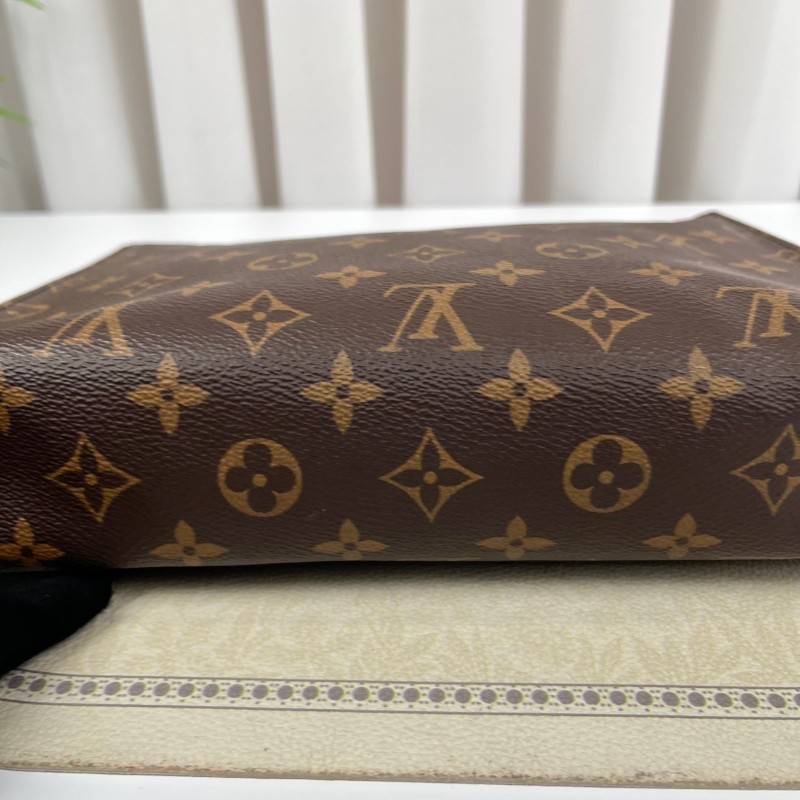 LV路易威登  Poche Toilette 經典老花 塗層帆布洗漱包 男女同款 休閒百搭-8