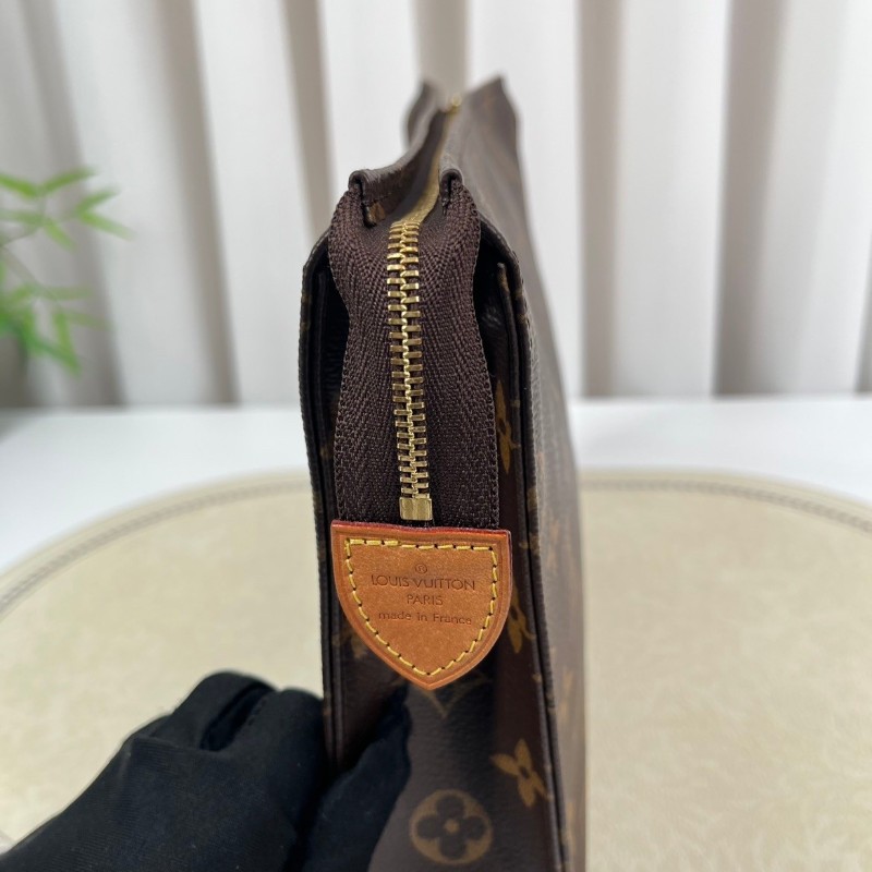 LV路易威登  Poche Toilette 經典老花 塗層帆布洗漱包 男女同款 休閒百搭-14