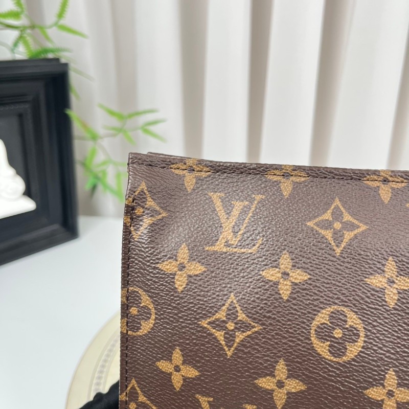 LV路易威登  Poche Toilette 經典老花 塗層帆布洗漱包 男女同款 休閒百搭-16