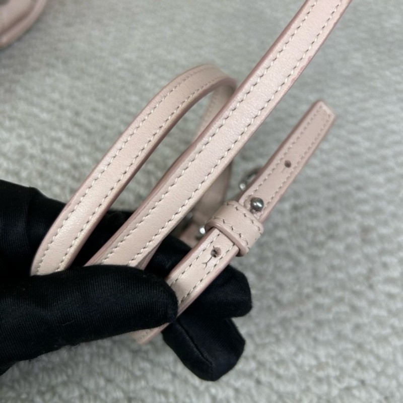 YSL聖羅蘭Loulou粉色方胖子郵差包 皮質細膩 銀扣設計 有肩帶 可單肩可斜挎 容量適中 日常通勤、約會都很百搭-19