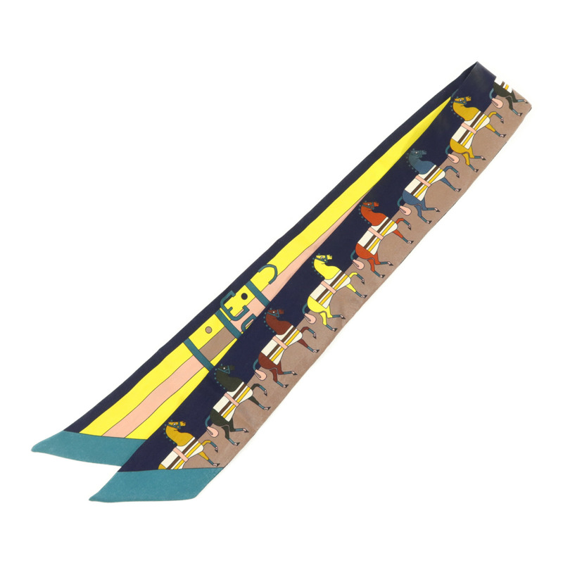 HERMES 絲質Twilly絲巾-1