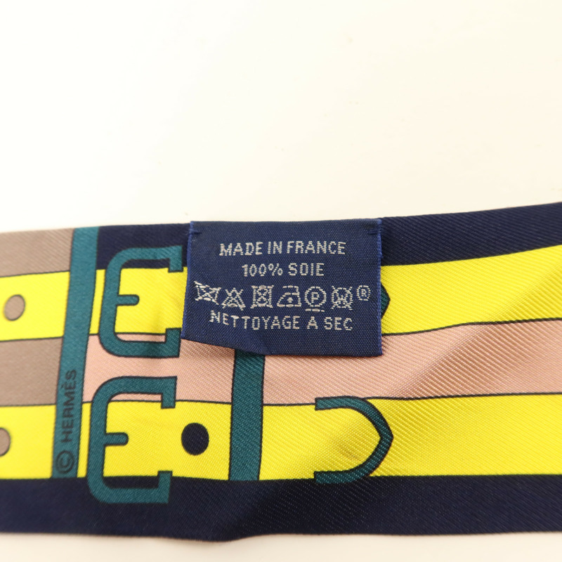 HERMES 絲質Twilly絲巾-6