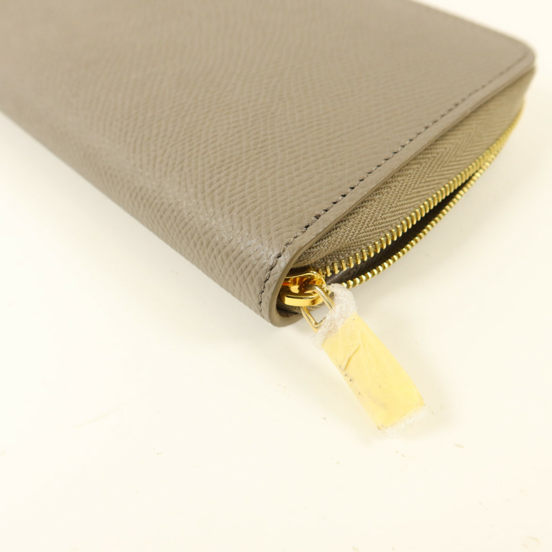 CELINE 牛皮皮革Long Round Wallet金扣長錢包-10