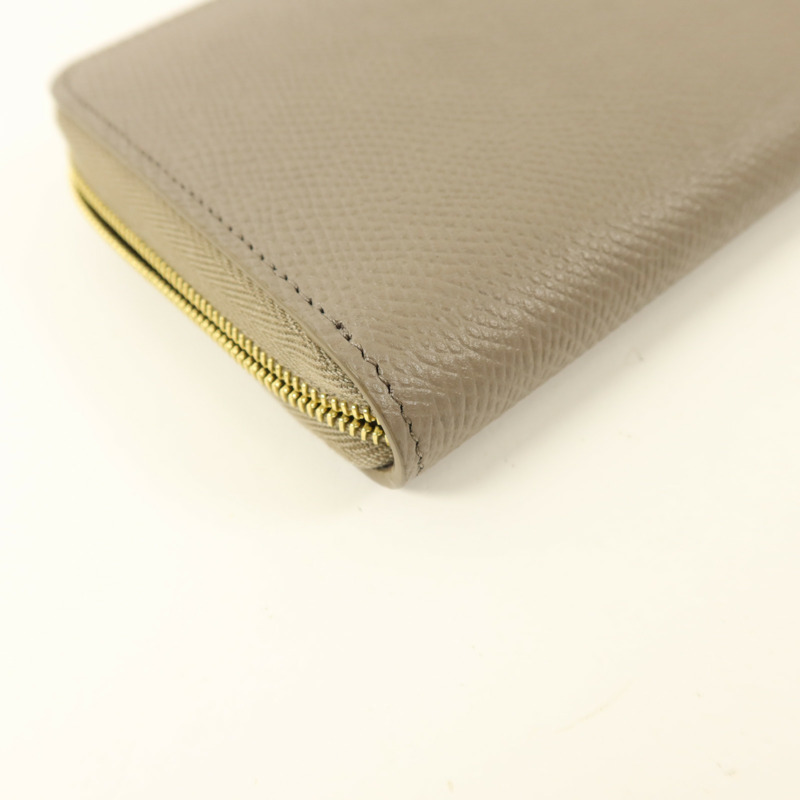 CELINE 牛皮皮革Long Round Wallet金扣長錢包-11