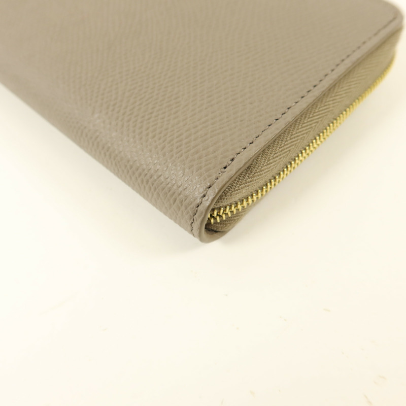 CELINE 牛皮皮革Long Round Wallet金扣長錢包-12