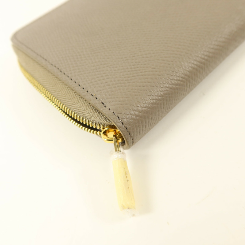 CELINE 牛皮皮革Long Round Wallet金扣長錢包-13