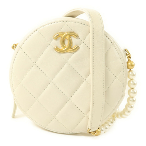 CHANEL 羊皮皮革Shoulder Bag金扣肩背袋