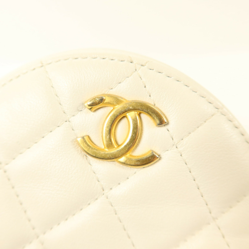 CHANEL 羊皮皮革Shoulder Bag金扣肩背袋-8