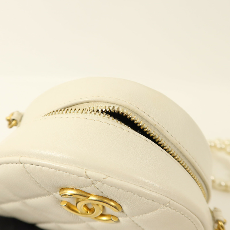 CHANEL 羊皮皮革Shoulder Bag金扣肩背袋-19