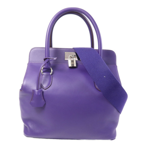 HERMES Swift皮革Tool Box 26銀扣肩背袋Anemone