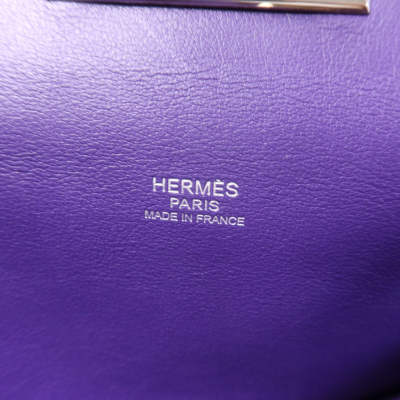 HERMES Swift皮革Tool Box 26銀扣肩背袋Anemone-5