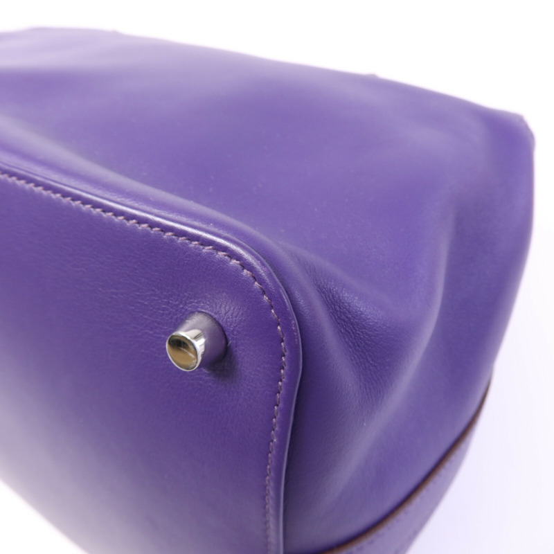 HERMES Swift皮革Tool Box 26銀扣肩背袋Anemone-12