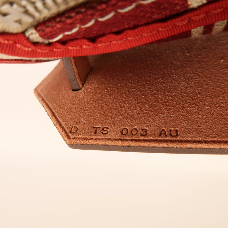 HERMES Toile H帆布Herbag PM手挽肩背兩用袋Rouge Piment/Bordeaux-6