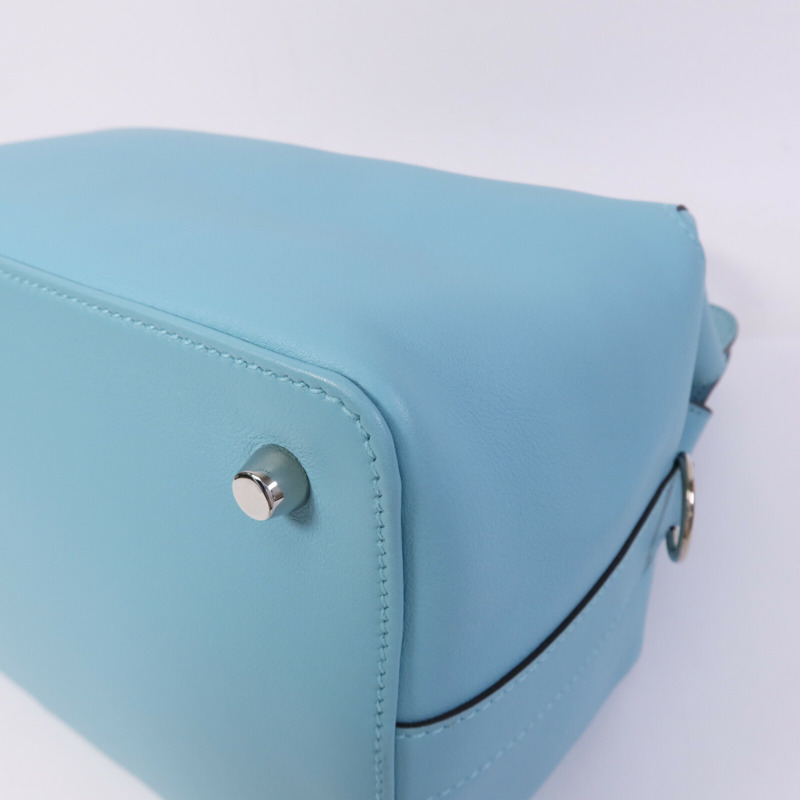 HERMES Evercolor皮革Toobox 20銀扣手挽肩背兩用袋Bleu St Cyr-10