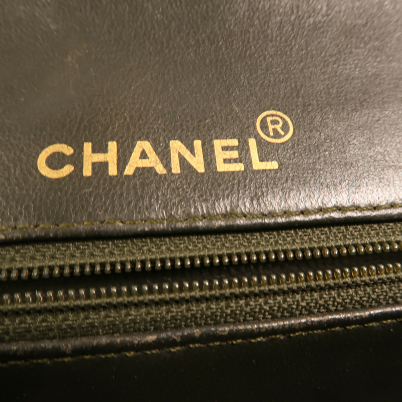 CHANEL 羊皮皮革Vintage Classic Flap Bag金扣鏈帶肩背袋-5