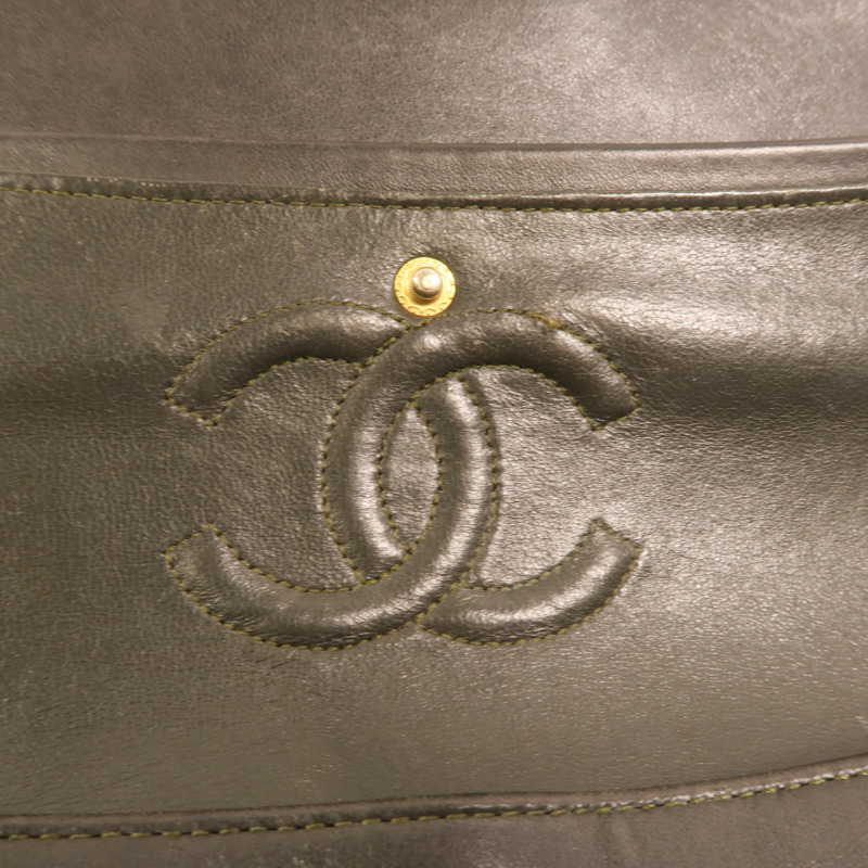 CHANEL 羊皮皮革Vintage Classic Flap Bag金扣鏈帶肩背袋-6