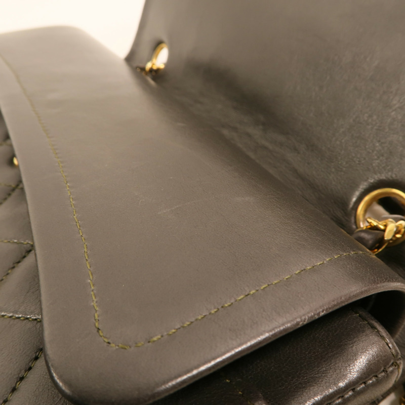 CHANEL 羊皮皮革Vintage Classic Flap Bag金扣鏈帶肩背袋-16