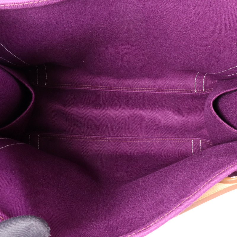 HERMES 帆布Cabalicol銀扣肩背袋Anemone-4