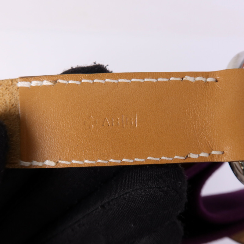 HERMES 帆布Cabalicol銀扣肩背袋Anemone-7